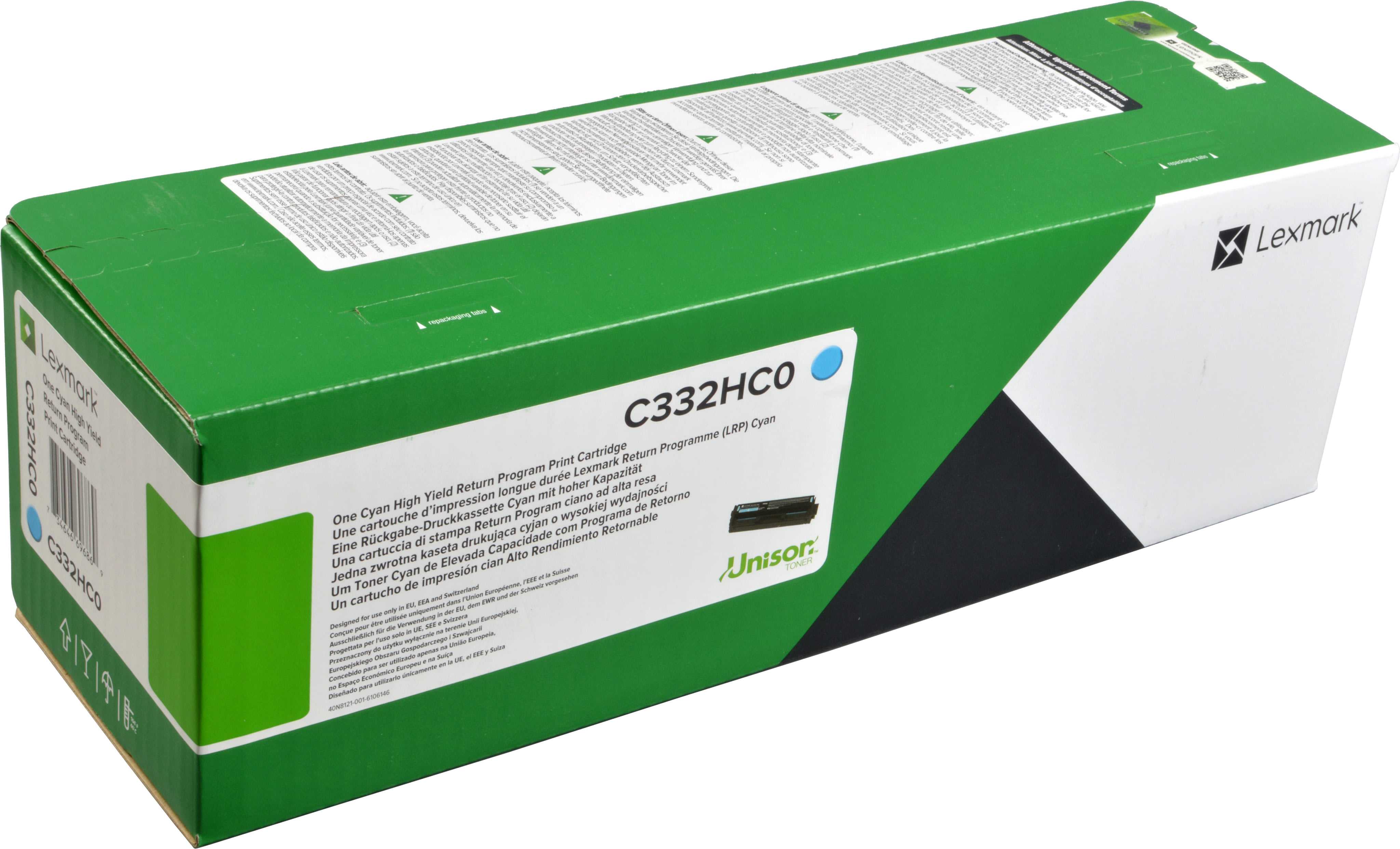 Lexmark Toner C332HC0  cyan