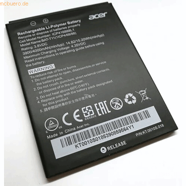 Acer Akku für Acer KT.00101.003 Li-Ion Volt 3,7 mAh schwarz