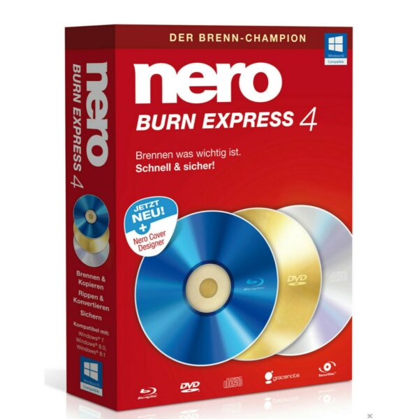 Nero Nero Burn Express 4, 1 User, Win