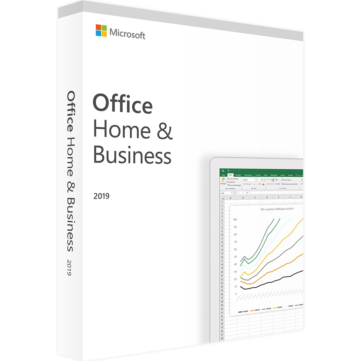 Microsoft Corporation Microsoft Office 2019 Home and Business Win MAC Mac OS