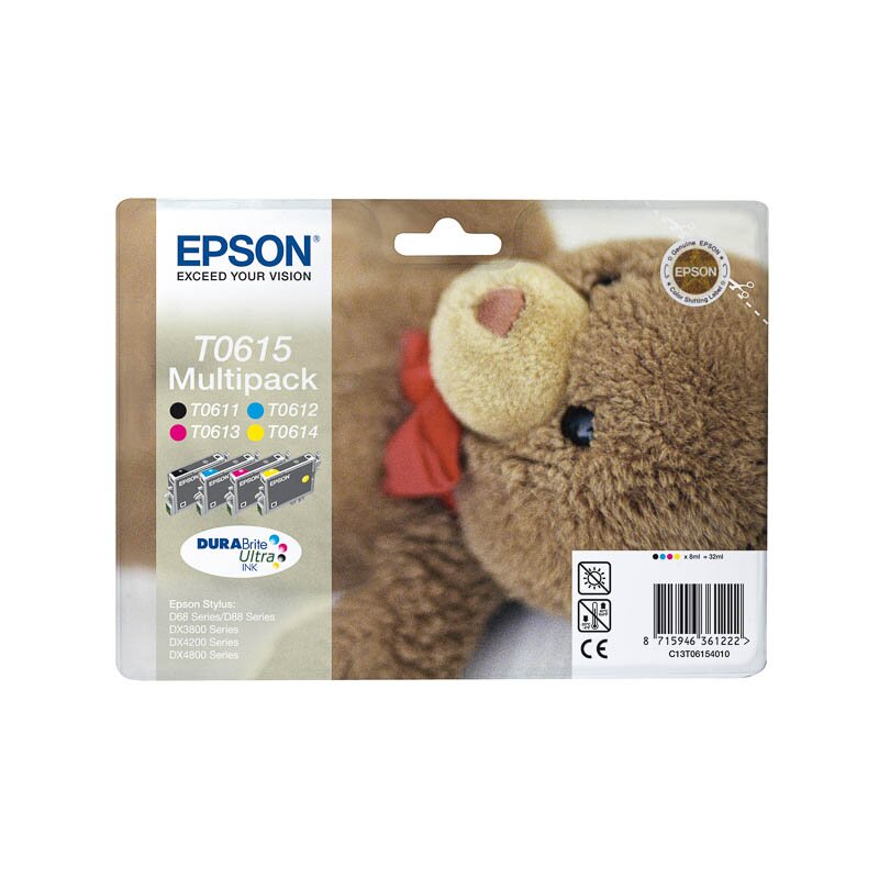 Epson ORIGINAL C13T06154010 EPSON DX3850 TINTE (4) CMYK