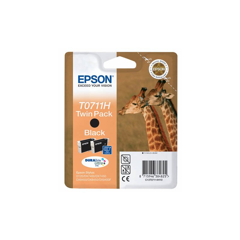 Epson ORIGINAL C13T07114H10 EPSON D120 TINTE (2) BLACK