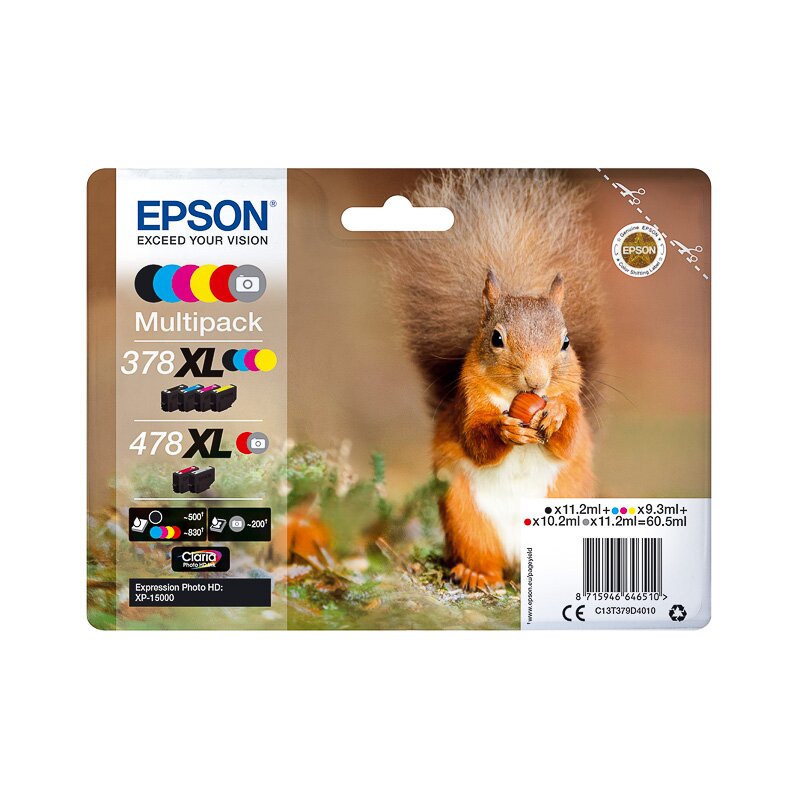 Epson ORIGINAL C13T379D4010 EPSON XP8500 TINTE (6) HC