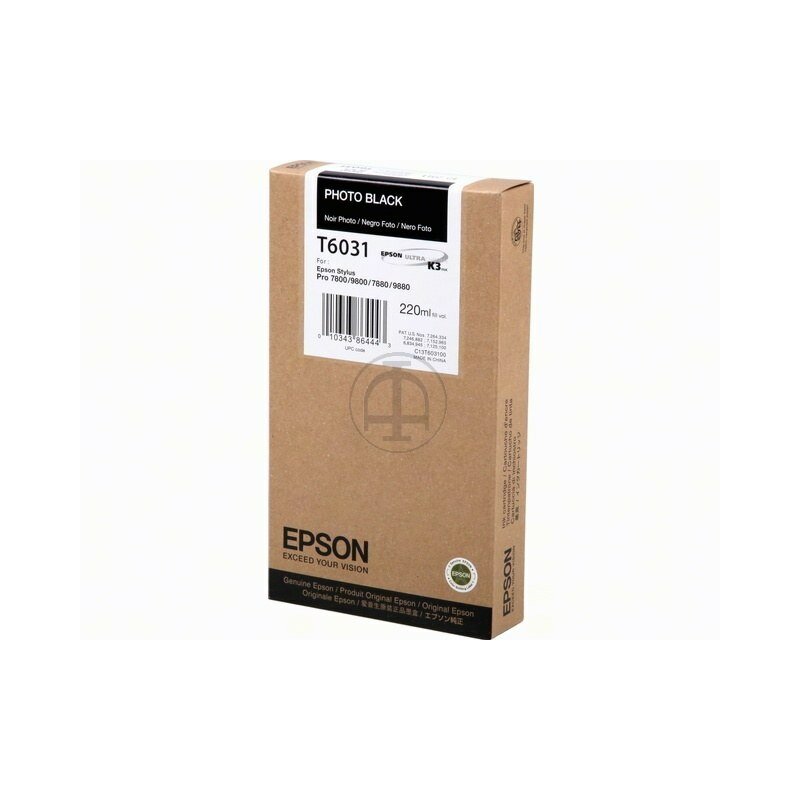 Epson ORIGINAL C13T603100 EPSON ST PRO7800 TINTE PBK HC