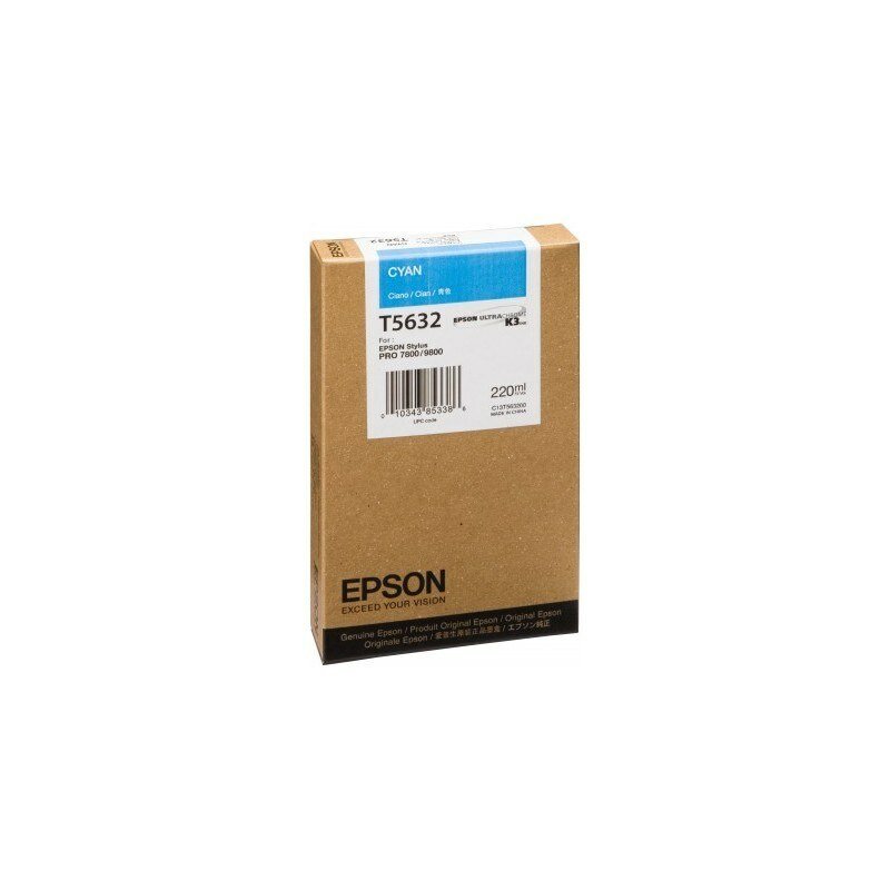 Epson ORIGINAL C13T603200 EPSON ST PRO7800 TINTE CYA HC