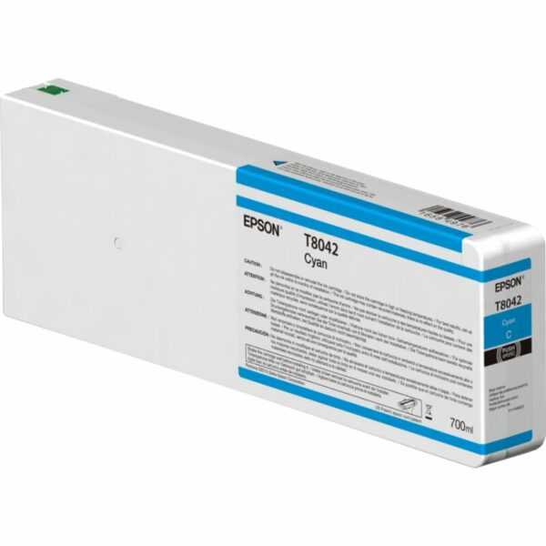 Epson ORIGINAL Epson Tintenpatrone Cyan C13T804200 T8042 700ml Ultrachrome HD, UltraChrome HDX