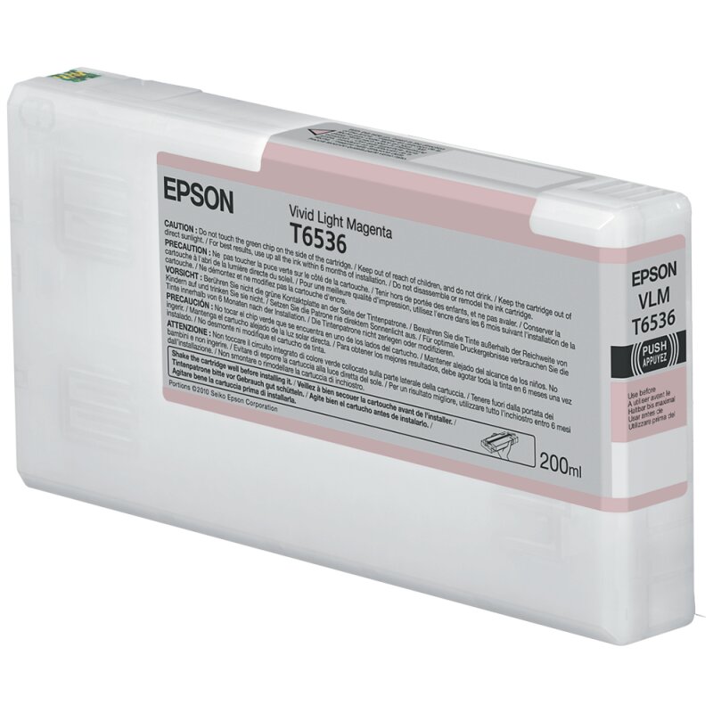 Epson ORIGINAL Epson Tintenpatrone magenta (hell, vivid) C13T653600 T6536 200ml