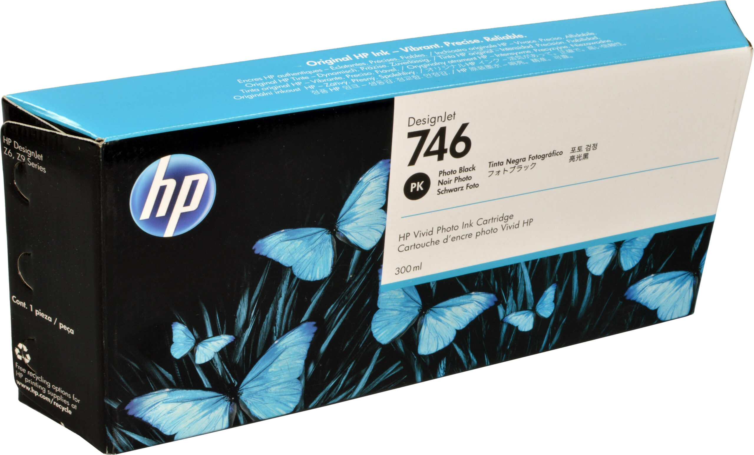 HP Tinte P2V82A  746  foto schwarz