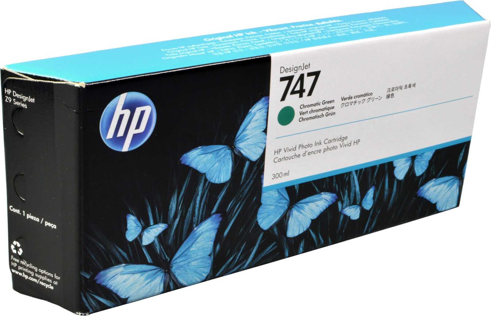 HP Tinte P2V84A  747  chromatic grün