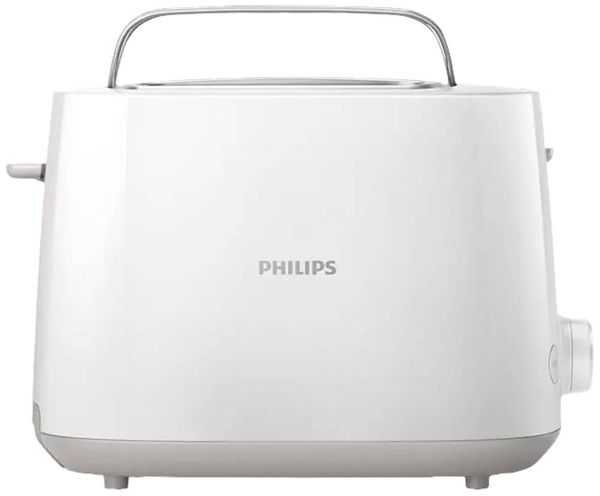 Philips HD2581/00 Toaster mit Brötchenaufsatz Weiß