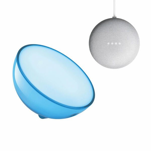 Mit der Philips Hue White & Color Ambiance Go Bluetooth Tischleuchte hast Du das perfekte Licht jetzt überall dabei. Steuere das Licht an der Lampe