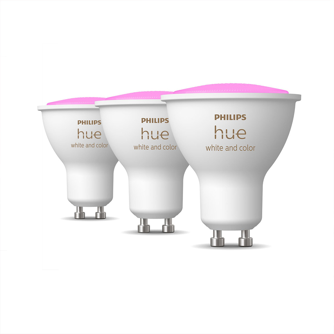 Philips Hue White & Color Ambiance GU10 Dreierpack 3x230lm – weiß