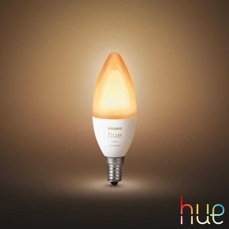 PHILIPS Hue White Ambiance LED E14, 5,2 Watt, 8719514356658,