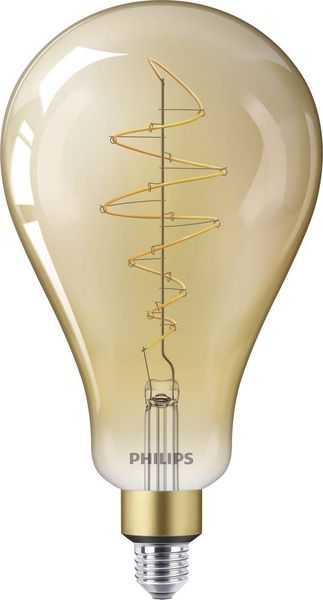 Philips Lighting 80349300 LED  E27 Kolbenform 6.5 W = 40 W Warmweiß (Ø x L) 160 mm x 293 mm dimmbar, Filament 1 St.