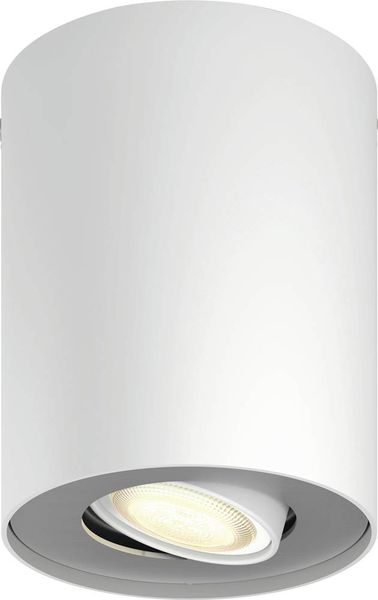 Philips Lighting Hue LED-Deckenstrahler 871951433850000  Hue White Amb. Pillar Spot 1 flg. Weiß 350lm Erweiterung GU10 5 W