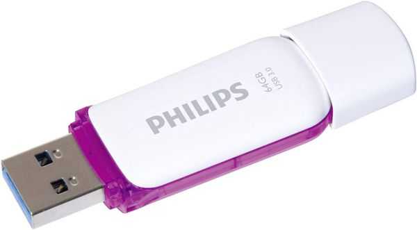 Philips SNOW USB-Stick 64GB Purple FM64FD75B/00 USB 3.2 Gen 1 (USB 3.0)