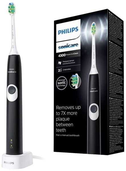 Philips Sonicare ProtectiveClean 4300 HX6800/63 Elektrische Zahnbürste Schallzahnbürste Schwarz, Weiß