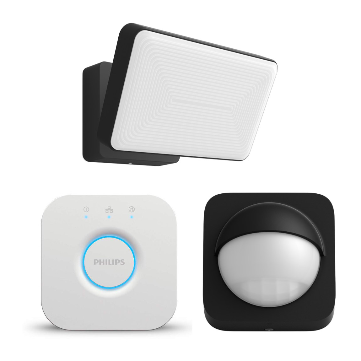 Philips Hue Flutlicht Welcome + Bridge + Outdoor Sensor