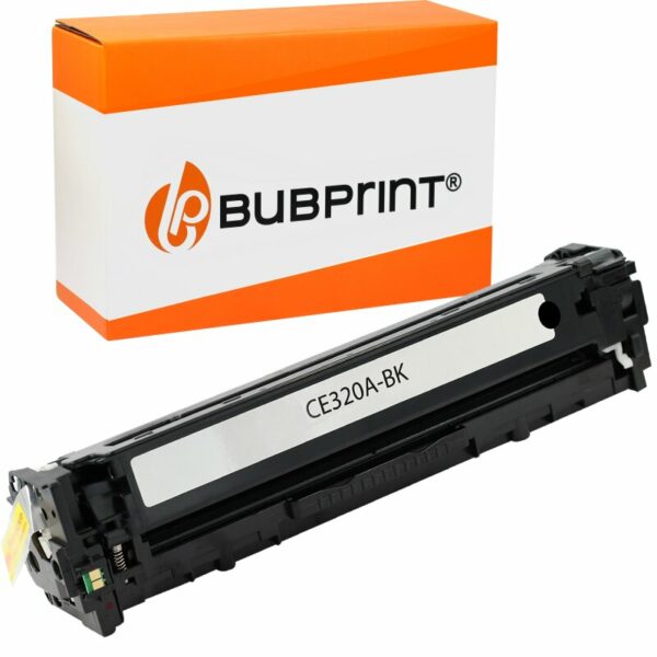 Bubprint Recycelt Toner kompatibel für HP CE320A 128A für Color LaserJet Pro CM1415FN CM1415FNW CP1525 CP1525N CP1525NW 2200 Seiten Schwarz