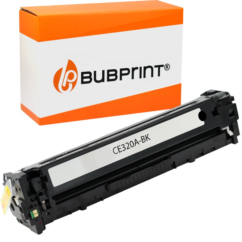 Bubprint Recycelt Toner kompatibel für HP CE320A 128A für Color LaserJet Pro CM1415FN CM1415FNW CP1525 CP1525N CP1525NW 2200 Seiten Schwarz