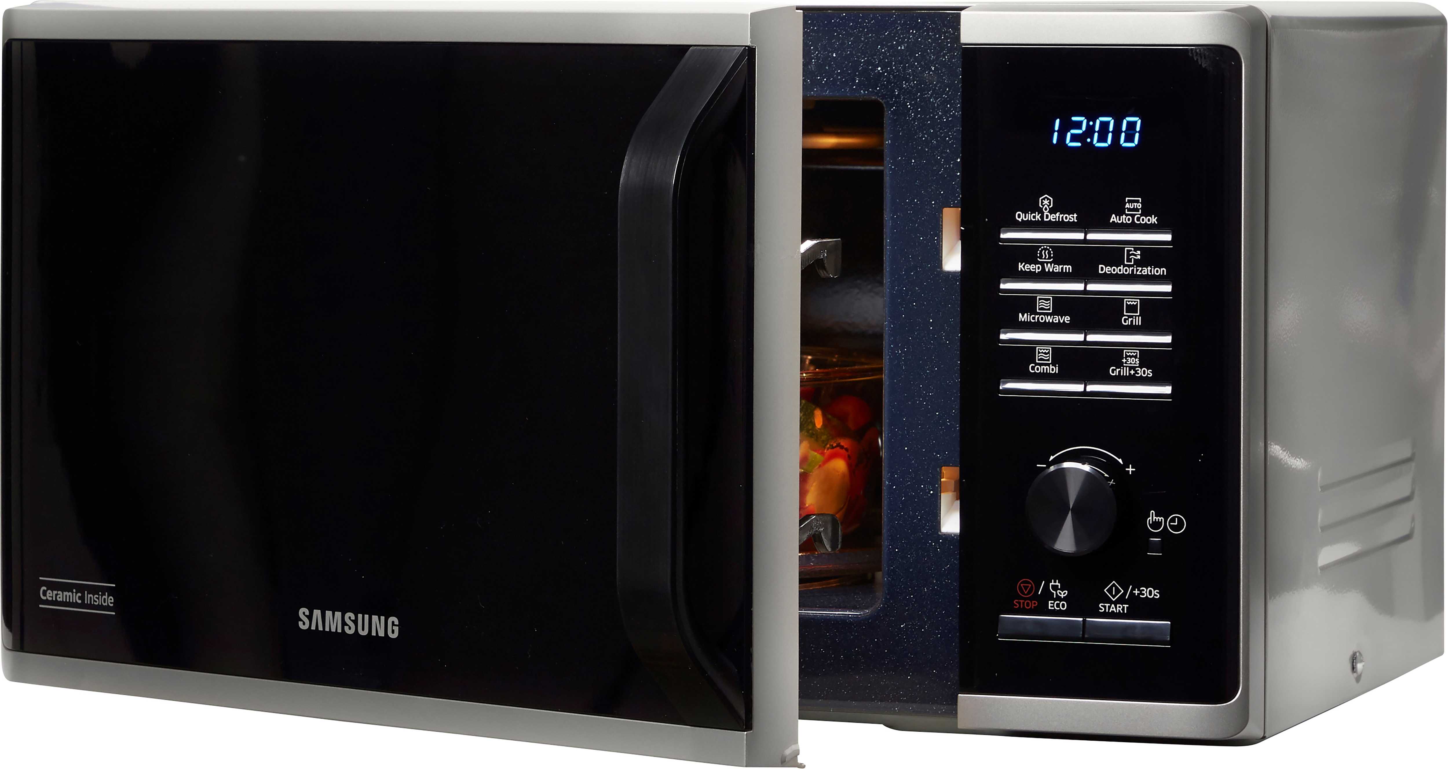 Samsung;Mikrowelle;23 Liter;Grill;Keramik-Emaille-Innenraum;Quick Defrost;Auftauprogramme