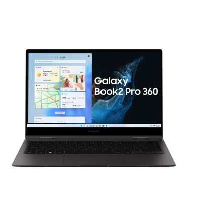 SAMSUNG Galaxy Book2 Pro 360 Intel Evo +Portabl T7 Shield 1TB – 39,62cm 15,6Zoll i7-1260P 16GB 512GB SSD W11H Graphite