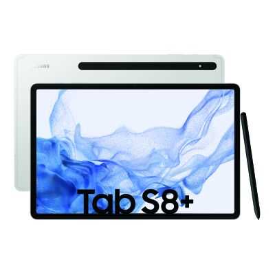 Samsung X800N Galaxy Tab S8+ Wi-Fi 256 GB (Silver) 12.4″ WQXGA+ Display / Octa-Cora / 8GB RAM / 256GB Speicher / Android 12.0