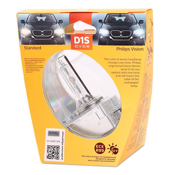 PHILIPS Glühlampe, Fernscheinwerfer D1S 85415VIS1  VW,AUDI,MERCEDES-BENZ,TOURAN (1T1, 1T2),Passat Variant (3C5),GOLF VI (5K1),TIGUAN (5N_)