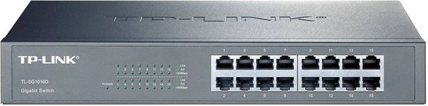 Der 16-Port-Gigabit-Switch TL-SG1016D bietet eine einfache Möglichkeit