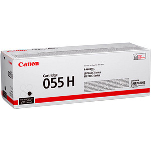 Ohne Druckmittel geht beim Drucken nichts – Greifen Sie deshalb zum Canon 055H BK  schwarz TonerMit dem Canon 055H BK  schwarz Toner kann Ihr Gerät wieder frisch ans Werk gehen und Ihnen hochwertige Druckresultate bescheren. Kontrollieren Sie am besten vor dem Kauf