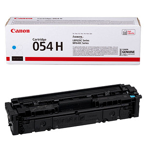 Setzen Sie für reibungslos funktionierende Druckaufträge im Büro auf den Canon 054H C  cyan TonerWas Sie vor der Bestellung unbedingt klären sollten: Ist der Canon 054H C  cyan Toner für Ihr Gerätemodell geeignet? JA