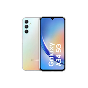 Immer einen Schritt voraus mit dem SAMSUNG Galaxy A34 5G Dual-SIM-Smartphone silber 128 GBEin Alleskönner wie das SAMSUNG Galaxy A34 5G Dual-SIM-Smartphone silber 128 GB verschönert und erleichtert uns die Kommunikation mit Freunden oder Kollegen