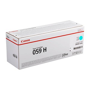 Wählen Sie das perfekte Zubehör für Ihr Gerät: der Canon 059 H  cyan TonerMit dem Canon 059 H  cyan Toner liegen Sie richtig