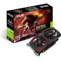 ASUS CERBERUS-GTX1050TI-A4G – Advanced Edition – Grafikkarten – GF GTX 1050 Ti – 4GB GDDR5 – PCIe 3.0 x16 – DVI, HDMI, DisplayPort (90YV0A75-M0NA00)