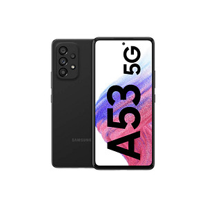 Immer einen Schritt voraus mit dem SAMSUNG Galaxy A53 5G Dual-SIM-Smartphone schwarz 128 GBMit dem SAMSUNG Galaxy A53 5G Dual-SIM-Smartphone schwarz 128 GB unterwegs E-Mails schreiben