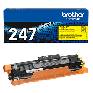 Mit dem brother TN-247Y gelb Toner steht Ihren Druckaufträgen nichts mehr im WegeMit dem brother TN-247Y gelb Toner liegen Sie richtig