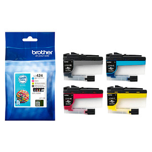 brother LC-424VAL  schwarz, cyan, magenta, gelb Druckerpatronen, 4er-Set