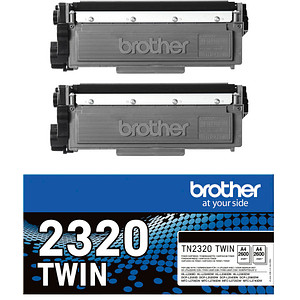 Wählen Sie die perfekte Ausstattung für Ihr Modell: die brother TN-2320TWIN schwarz Toner