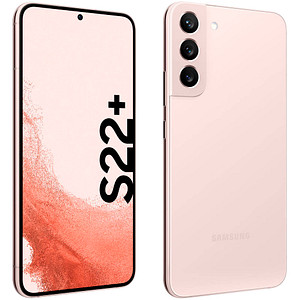 Die Zukunft in der Hosentasche mit dem SAMSUNG Galaxy S22+ Dual-SIM-Smartphone pink-gold 128 GBDas SAMSUNG Galaxy S22+ Dual-SIM-Smartphone pink-gold 128 GB kann nicht nur mit tollem Äußeren überzeugen