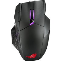 ASUS ROG Spatha X – Maus – Für Rechtshänder – optisch – 12 Tasten – kabellos, kabelgebunden – USB, 2.4 GHz – Schwarz