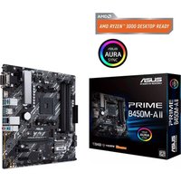 ASUS PRIME B450M-A II – Motherboard – micro ATX – Socket AM4 – AMD B450 – USB 3,2 Gen 1, USB 3,2 Gen 2 – Gigabit LAN – Onboard-Grafik (CPU erforderlich) – HD Audio (8-Kanal) (90MB15Z0-M0EAY0)