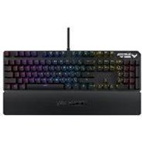 ASUS TUF Gaming K3 – Tastatur – Hintergrundbeleuchtung – USB – AZERTY – Französisch – Tastenschalter: brauner Schalter – gunmetal-grau