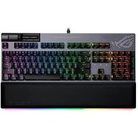 ASUS ROG Strix Flare II Animate – Volle Größe (100%) – USB – Mecha-Membran-Schlüsselschalter – QWERTY – RGB-LED – Grau (90MP02E6-BKSA00)