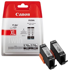 Für verlässliche Ergebnisse in Profi-Qualität – mit den Canon PGI-570 XL PGBK Twinpack schwarz Druckerpatronen