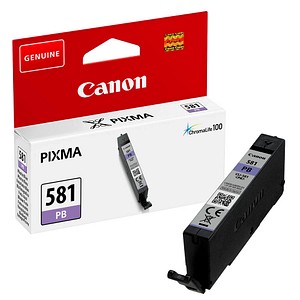 Kompromisslos gut – die Canon CLI-581 PB  Fotoblau Druckerpatrone – für verlässliche Ergebnisse in Profi-Qualität!Erfahren Sie jetzt mehr über die Canon CLI-581 PB  Fotoblau Druckerpatrone!Druckleistung und FüllmengeMit dem Artikel drucken Sie ca. 241 Seiten. Ihr Gerät sitzt also so schnell nicht mehr auf dem Trockenen. Die Füllmenge liegt zudem bei ca. 5