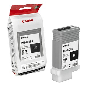 Für verlässliche Ergebnisse in Profi-Qualität – keine Kompromisse mit der Canon PFI-102 BK  schwarz Druckerpatrone!Um sicherzustellen