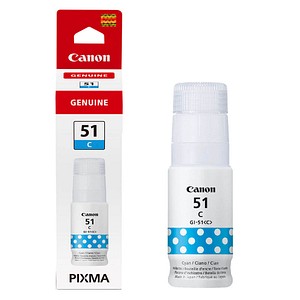 Mit der Canon GI-51 C  cyan Tintenflasche gehen Sie keine Kompromisse ein – für Ergebnisse in Top-Qualität abgestimmt auf Ihr Gerät!Weiterlesen und interessante Informationen zu der Canon GI-51 C  cyan Tintenflasche erhalten!Wie lange kommen Sie mit dem Produkt aus?Das Produkt bleibt Ihnen über einen längeren Zeitraum erhalten