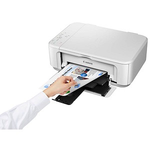 Was hat der Canon PIXMA MG3650S 3 in 1 Tintenstrahl-Multifunktionsdrucker weiß zu bieten?Der Canon PIXMA MG3650S 3 in 1 Tintenstrahl-Multifunktionsdrucker weiß präsentiert sich im Büro als echter Tausendsassa