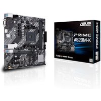 ASUS PRIME A520M-K mATX Mainboard Sockel AM4 M.2/USB3.2/HDMI/D-Sub/SATA