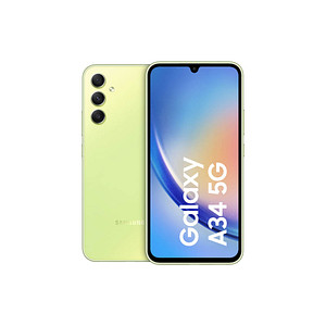 Das SAMSUNG Galaxy A34 5G Dual-SIM-Smartphone lime 128 GB hat viele außergewöhnliche EigenschaftenDas SAMSUNG Galaxy A34 5G Dual-SIM-Smartphone lime 128 GB kann nicht nur mit elegantem Äußeren glänzen